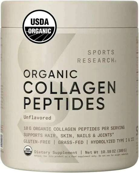 SPORTS RESEARCH - Sports Research­ Organic Collagen Peptides Unflavored 30 Servicios 300Gr. - The Red Vitamin MX - Suplementos Alimenticios - {{ shop.shopifyCountryName }}