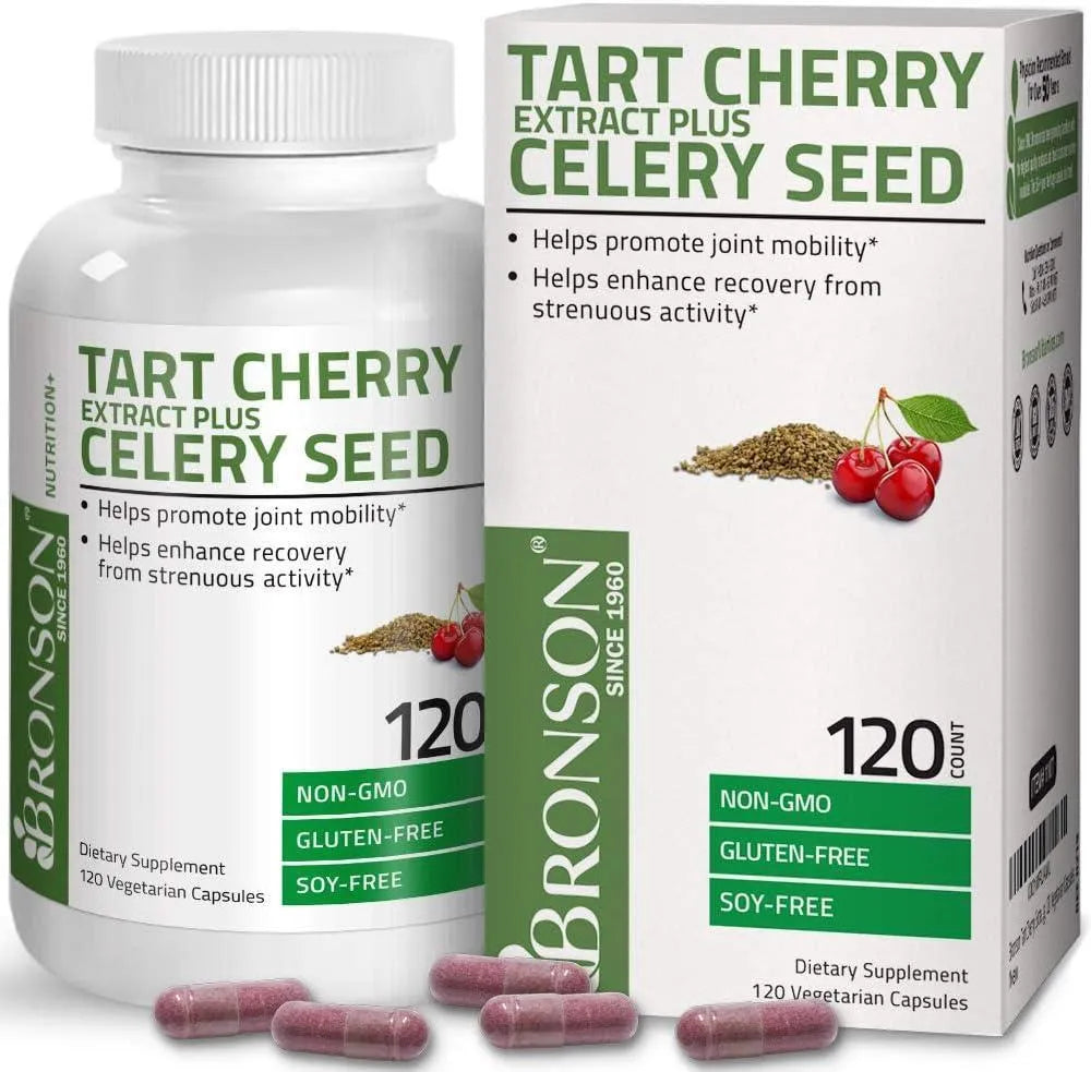 BRONSON - Bronson Tart Cherry Extract + Celery Seed 120 Capsulas - The Red Vitamin MX - Suplementos Alimenticios - {{ shop.shopifyCountryName }}