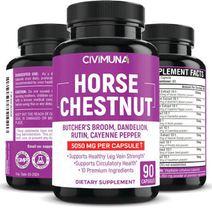 CIVIMUNA - CIVIMUNA Horse Chestnut 5050Mg. 90 Capsulas - The Red Vitamin MX - Suplementos Alimenticios - {{ shop.shopifyCountryName }}