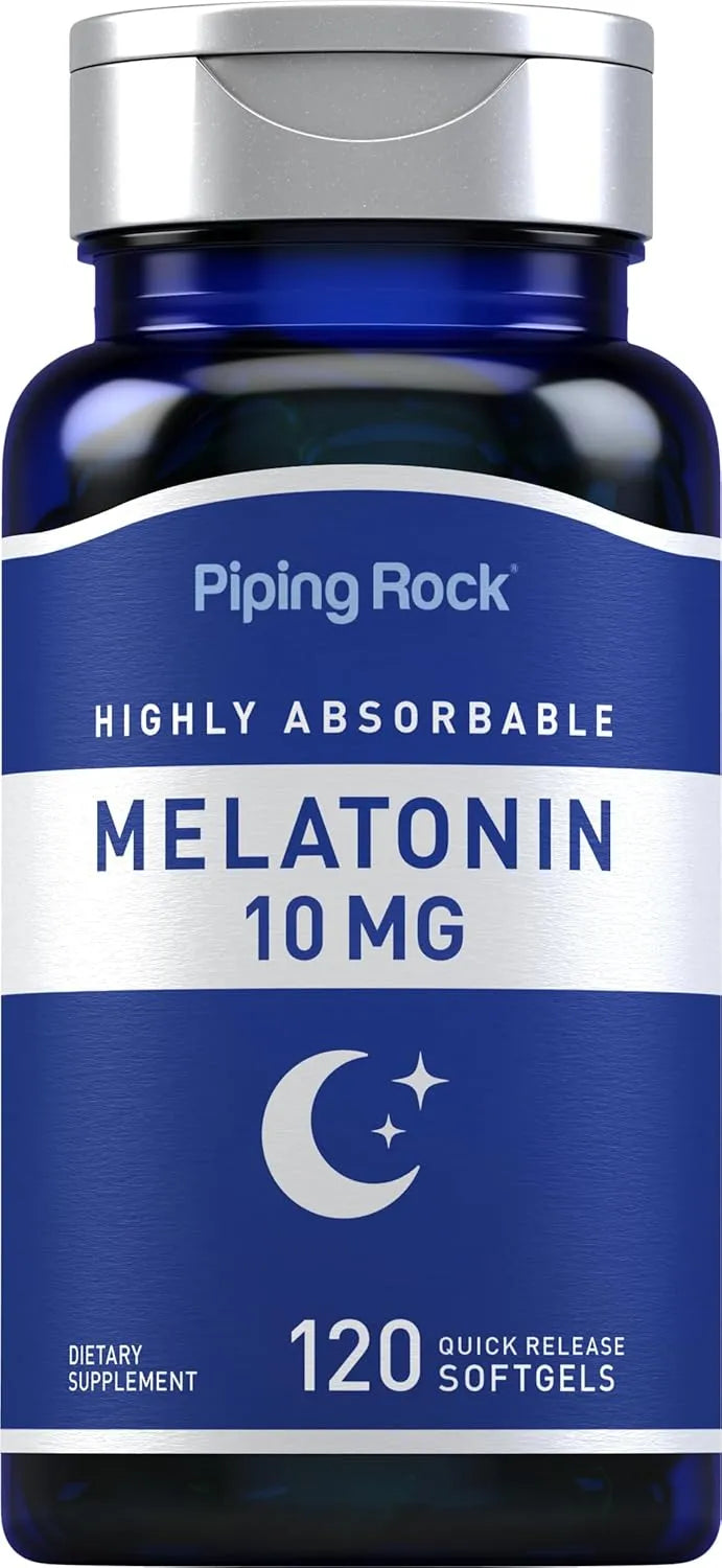 PIPING ROCK - Piping Rock Melatonin 10Mg. 120 Capsulas Blandas - The Red Vitamin MX - Suplementos Alimenticios - {{ shop.shopifyCountryName }}