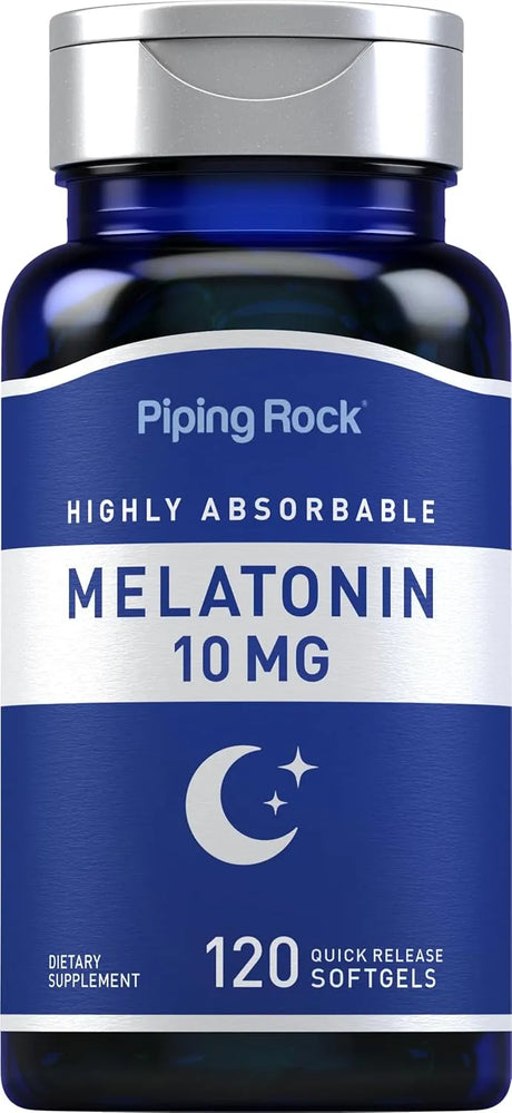 PIPING ROCK - Piping Rock Melatonin 10Mg. 120 Capsulas Blandas - The Red Vitamin MX - Suplementos Alimenticios - {{ shop.shopifyCountryName }}