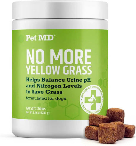 PET MD - Pet MD Lawn Aid Chews No More Yellow Spots 120 Masticables - The Red Vitamin MX - Salud De Tracto Urinario Para Perros - {{ shop.shopifyCountryName }}