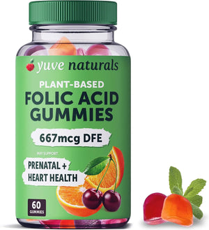 YUVE NATURALS - Yuve Prenatal Gummies for Women Folic Acid 667mcg 60 Gomitas - The Red Vitamin MX - Suplementos Alimenticios - {{ shop.shopifyCountryName }}