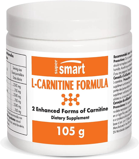 SUPER SMART - Supersmart L-Carnitine Formula with Acetyl & Tartrate 105Gr. - The Red Vitamin MX - Suplementos Alimenticios - {{ shop.shopifyCountryName }}