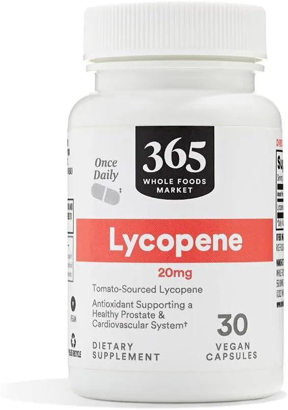 365 - 365 by Whole Foods Market Lycopene 20Mg. 30 Capsulas - The Red Vitamin MX - Suplementos Alimenticios - {{ shop.shopifyCountryName }}