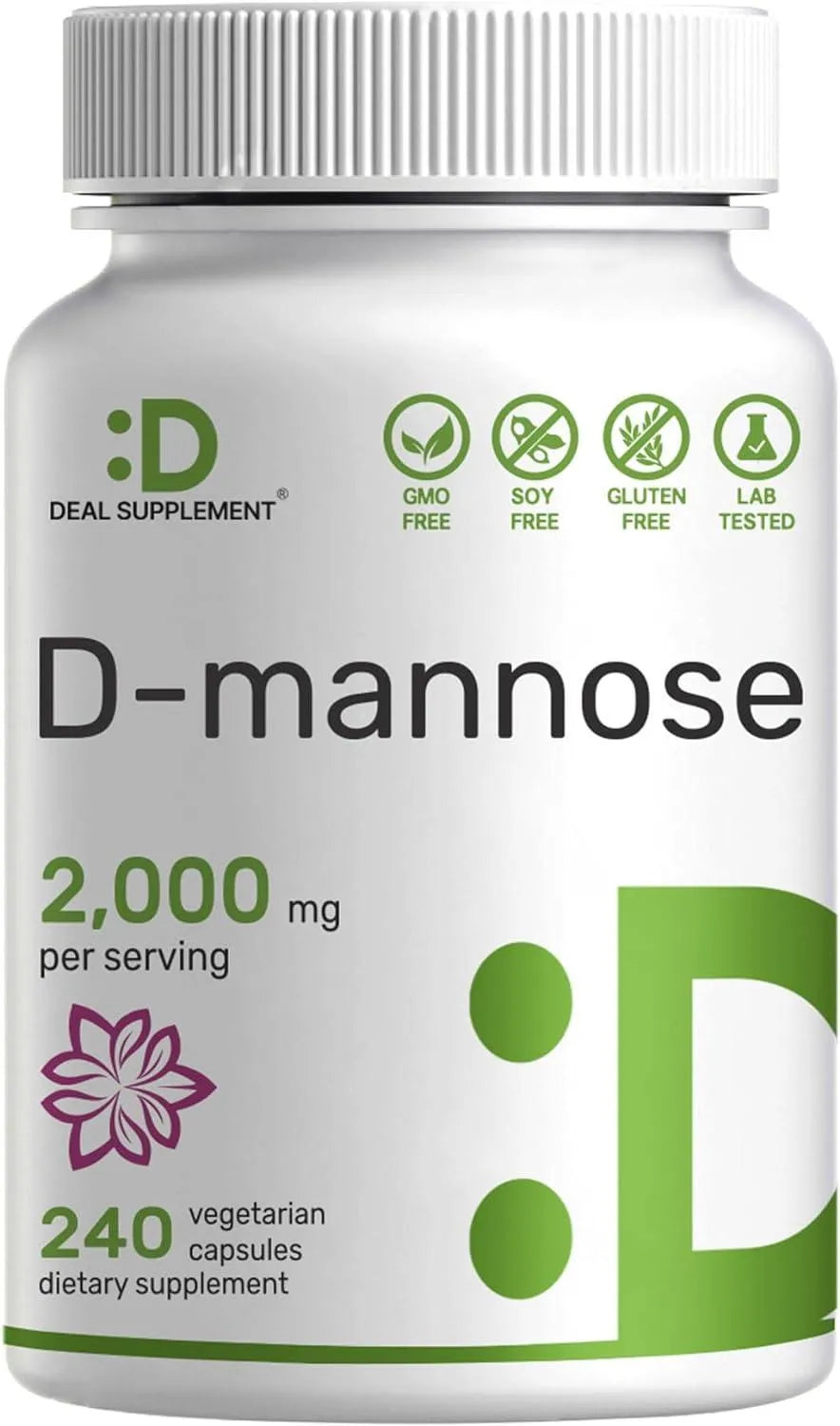 DEAL SUPPLEMENT - DEAL SUPPLEMENT D Mannose 2,000Mg. 240 Capsulas - The Red Vitamin MX - Suplementos Alimenticios - {{ shop.shopifyCountryName }}