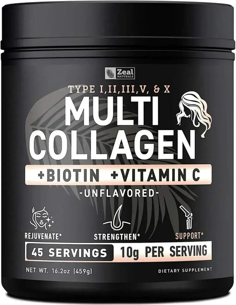 ZEAL NATURALS - Zeal Naturals Premium Multi Collagen Peptides Protein Powder Unflavored 459Gr. - The Red Vitamin MX - Suplementos Alimenticios - {{ shop.shopifyCountryName }}