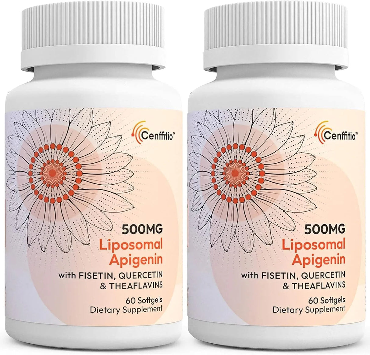 CENFFITIO - Cenffitio Liposomal Apigenin 500Mg. 60 Capsulas 2 Pack - The Red Vitamin MX - Suplementos Alimenticios - {{ shop.shopifyCountryName }}