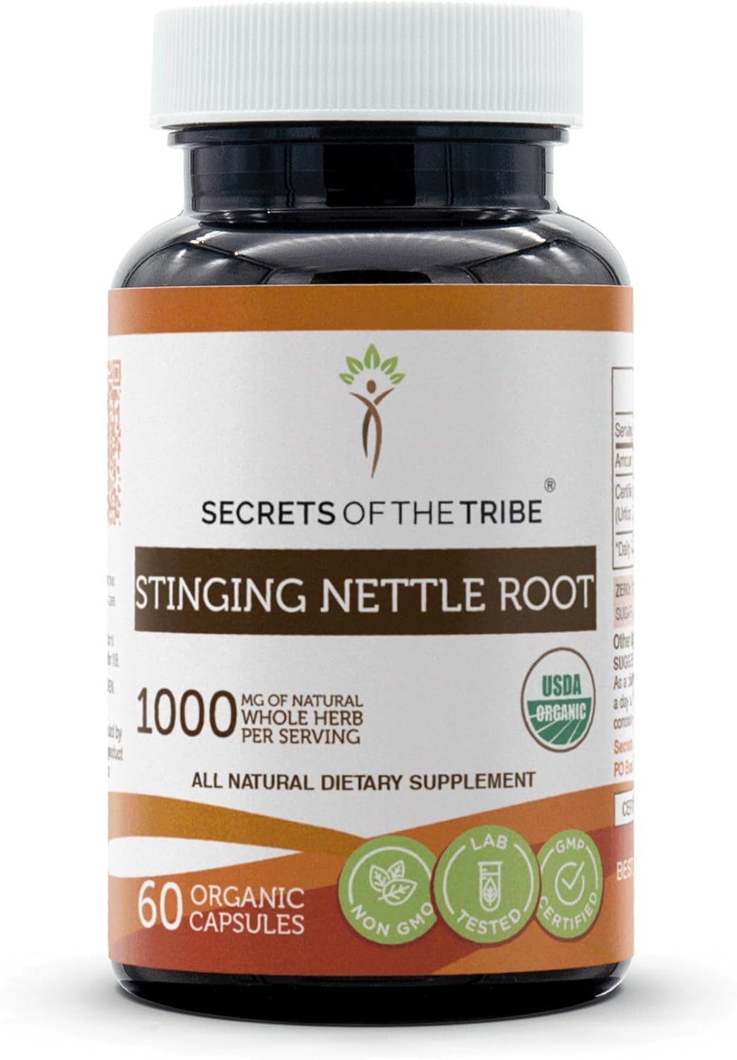 Secrets of the Tribe Stinging Nettle Root 1000Mg. 60 Capsulas