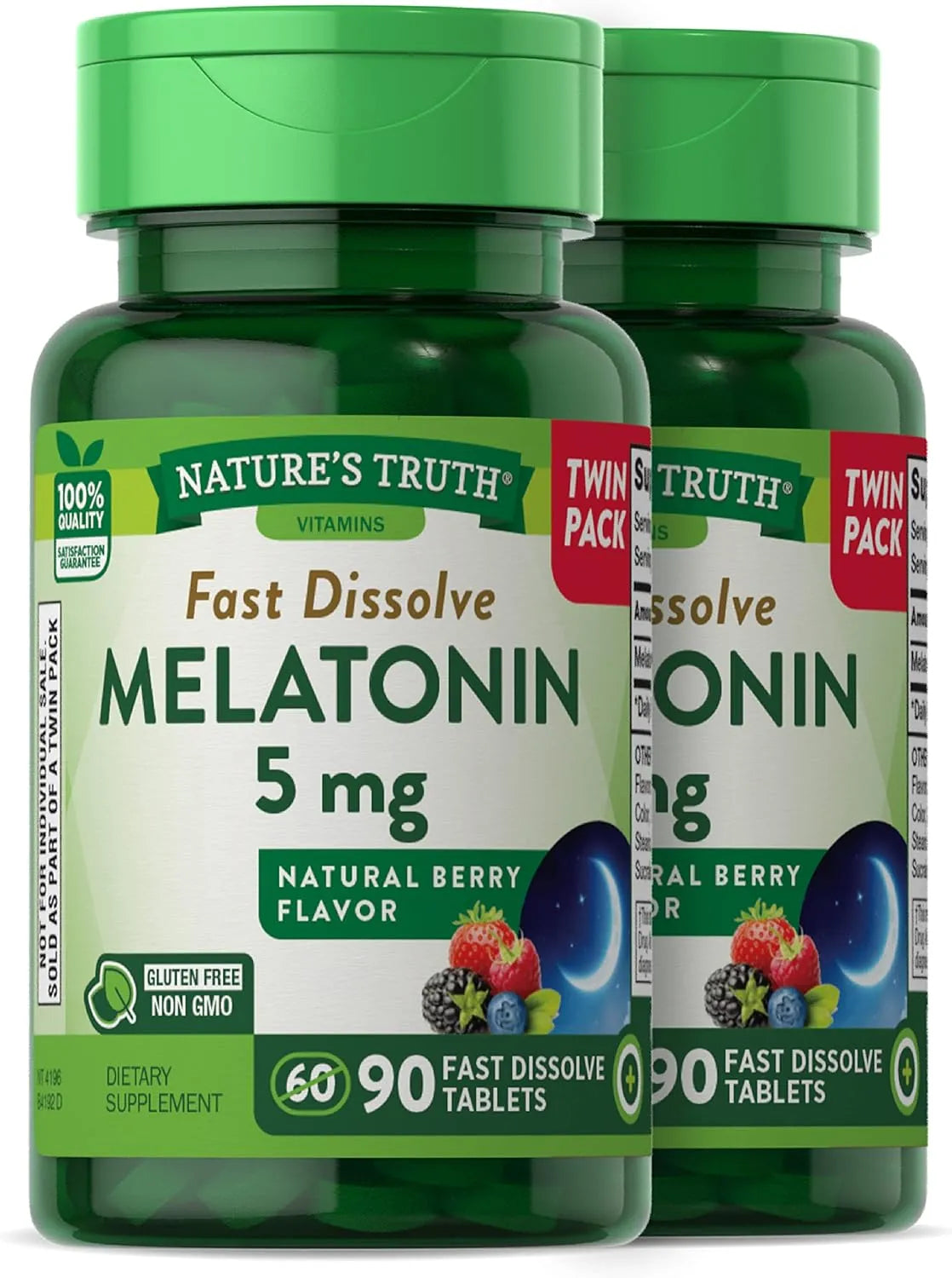NATURE'S TRUTH - Nature's Truth Melatonin 5Mg. 90 Tabletas 2 Pack - The Red Vitamin MX - Suplementos Alimenticios - {{ shop.shopifyCountryName }}