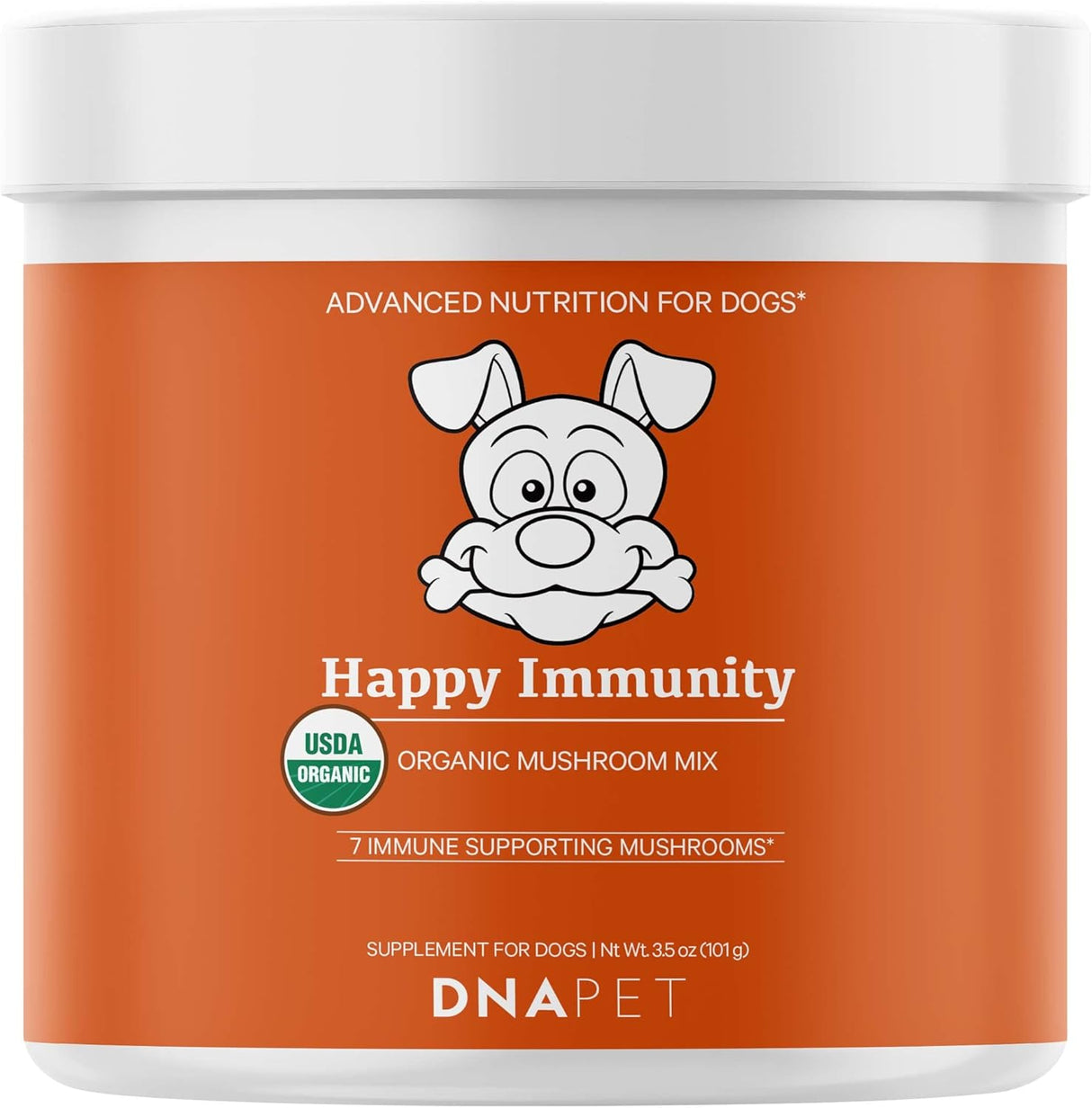 DNA PET - DNA PET Happy Immunity USDA Certified Organic Mushroom Complex for Dogs 101Gr. - The Red Vitamin MX - Suplementos Herbales Para Perros - {{ shop.shopifyCountryName }}