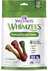 WELLNESS WHIMZEES - WHIMZEES Wellness Brushzees Dog Dental Treats Extra Small Size Stick 48 Piezas - The Red Vitamin MX - Cuidado Dental Para Perros - {{ shop.shopifyCountryName }}