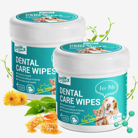 SMILEDENX - SmileDenX Dog Dental Care Finger Wipes Unscented 50 Toallitas 2 Pack - The Red Vitamin MX - Cuidado Dental Para Perros - {{ shop.shopifyCountryName }}