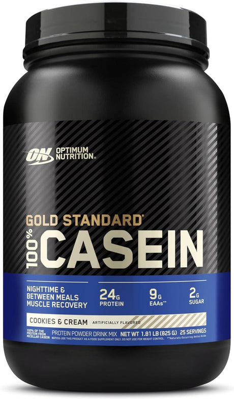 OPTIMUM NUTRITION - Optimum Nutrition Gold Standard 100% Micellar Casein Protein Powder Cookies and Cream 825Gr. - The Red Vitamin MX - Suplementos Alimenticios - {{ shop.shopifyCountryName }}