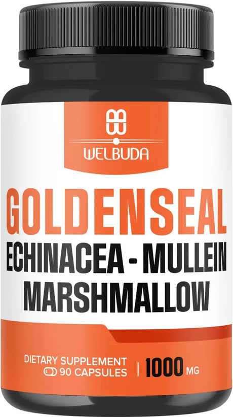 WELBUDA - WELBUDA Goldenseal Root Extract 10:1 with Echinacea, Mullein Leaf, Marshmallow 90 Capsulas - The Red Vitamin MX - Suplementos Alimenticios - {{ shop.shopifyCountryName }}