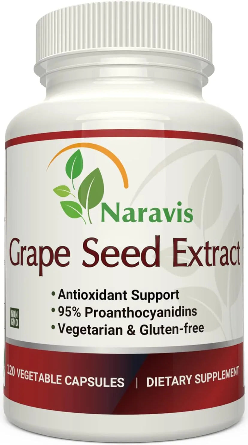 NARAVIS - Naravis Grape Seed Extract 400Mg. 120 Capsulas - The Red Vitamin MX - Suplementos Alimenticios - {{ shop.shopifyCountryName }}