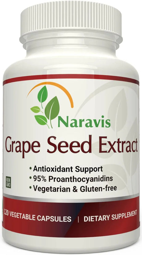 NARAVIS - Naravis Grape Seed Extract 400Mg. 120 Capsulas - The Red Vitamin MX - Suplementos Alimenticios - {{ shop.shopifyCountryName }}