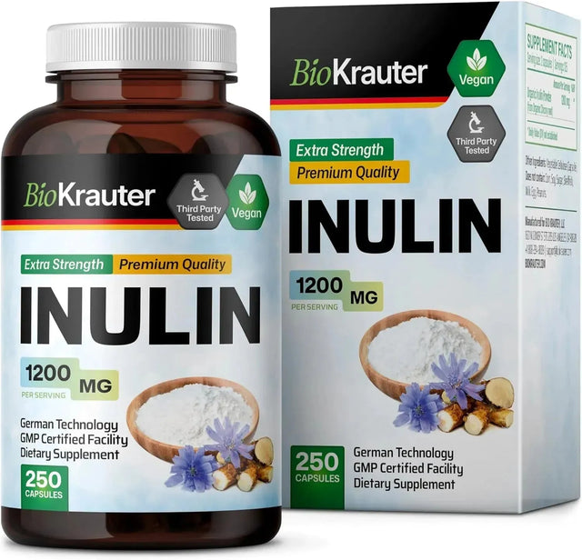 BIOKRAUTER - BIO KRAUTER Inulin Powder 1200Mg. 250 Capsulas - The Red Vitamin MX - Suplementos Alimenticios - {{ shop.shopifyCountryName }}