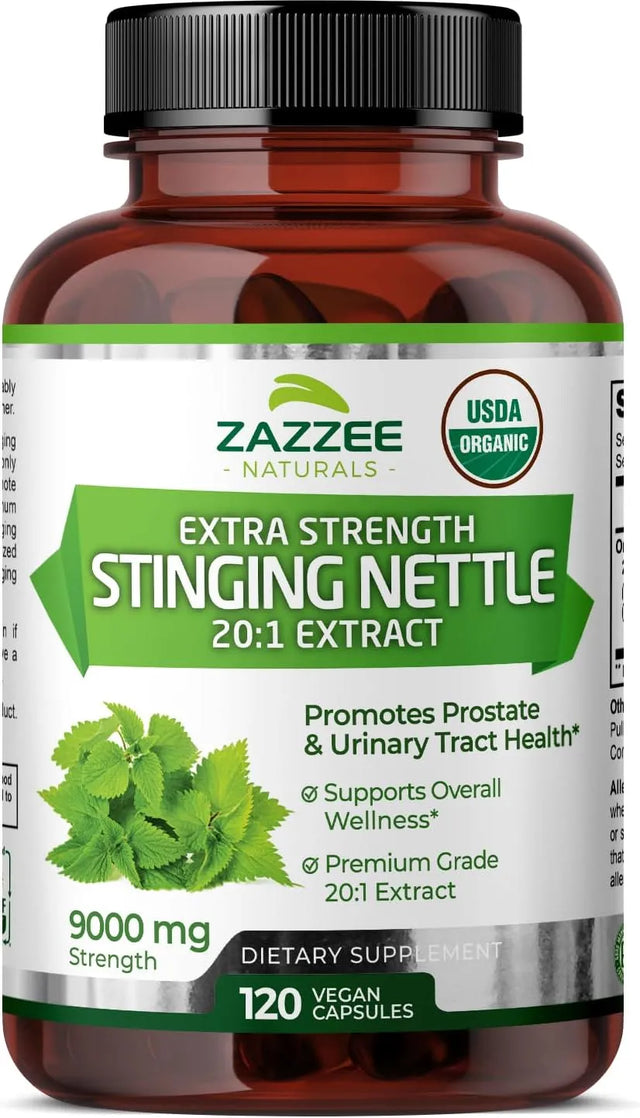 ZAZZEE NATURALS - Zazzee USDA Organic Stinging Nettle 20:1 Extract 120 Capsulas - The Red Vitamin MX - Suplementos Alimenticios - {{ shop.shopifyCountryName }}