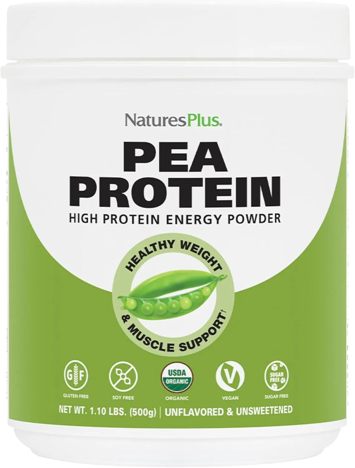 NATURES PLUS - Natures Plus Organic Pea Protein 25 Servicios 500Gr. - The Red Vitamin MX - Suplementos Alimenticios - {{ shop.shopifyCountryName }}