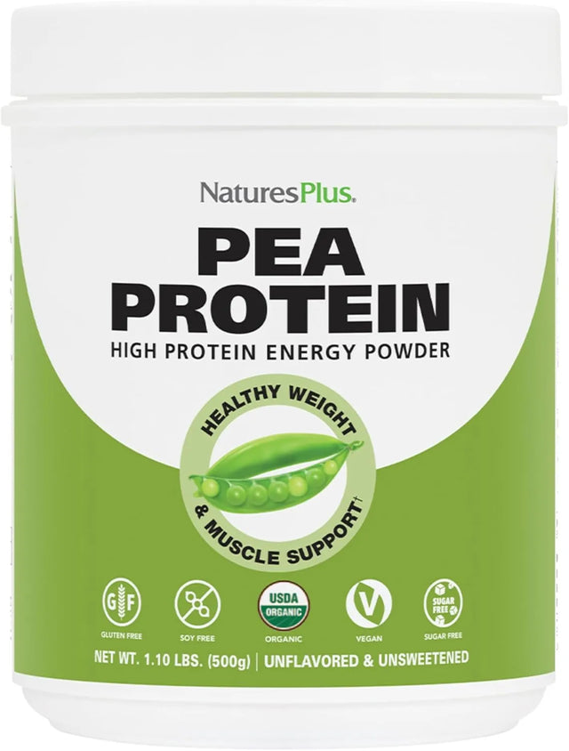 NATURES PLUS - Natures Plus Organic Pea Protein 25 Servicios 500Gr. - The Red Vitamin MX - Suplementos Alimenticios - {{ shop.shopifyCountryName }}
