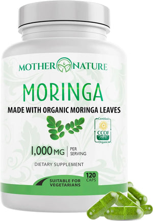 MOTHER NATURE - Mother Nature Moringa 1000Mg. 120 Capsulas - The Red Vitamin MX - Suplementos Alimenticios - {{ shop.shopifyCountryName }}