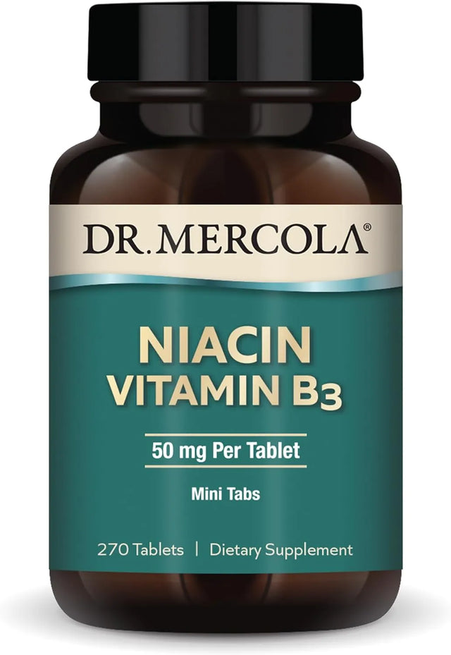 DR MERCOLA - Dr. Mercola Niacin Vitamin B3 50Mg. 270 Tabletas - The Red Vitamin MX - Suplementos Alimenticios - {{ shop.shopifyCountryName }}