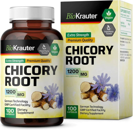 BIOKRAUTER - BIO KRAUTER Chicory Fiber Supplement 100 Capsulas - The Red Vitamin MX - Suplementos Alimenticios - {{ shop.shopifyCountryName }}