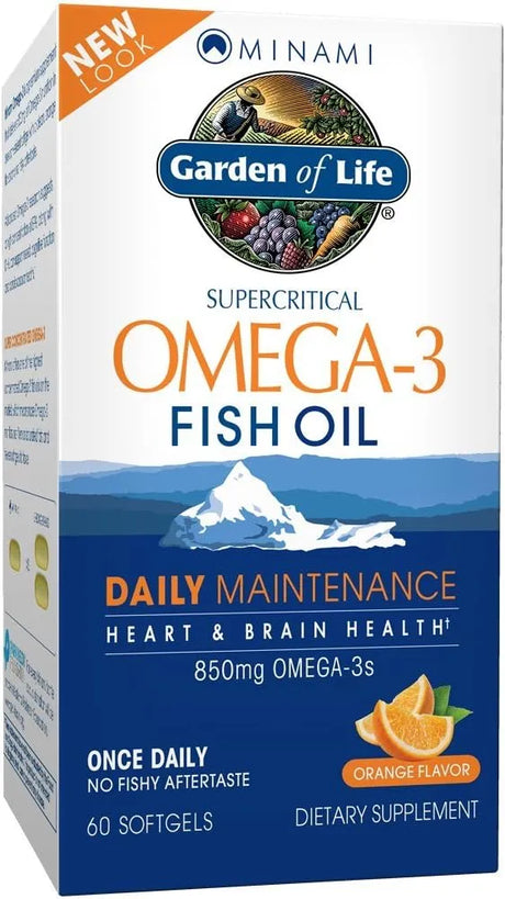 GARDEN OF LIFE - Garden of Life EPA/DHA Omega 3 Fish Oil 60 Capsulas Blandas - The Red Vitamin MX - Suplementos Alimenticios - {{ shop.shopifyCountryName }}