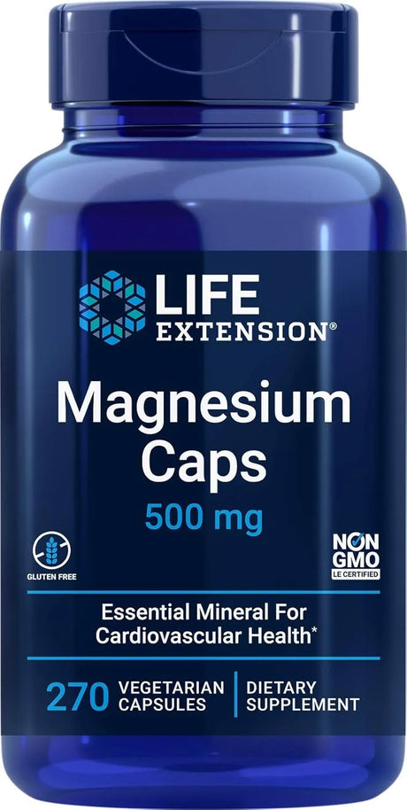 LIFE EXTENSION - Life Extension Magnesium Caps 500Mg. 270 Capsulas - The Red Vitamin MX - Suplementos Alimenticios - {{ shop.shopifyCountryName }}