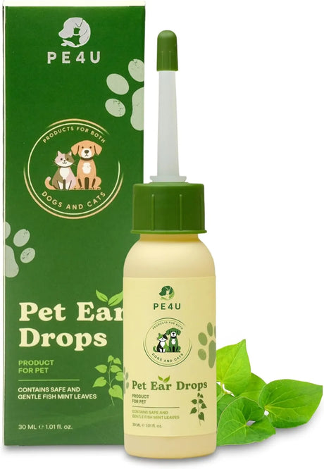 PE4U - PE4U Ear Drops for Dogs and Cats 1 Fl.Oz. - The Red Vitamin MX - Cuidado Del Oído De Perros - {{ shop.shopifyCountryName }}