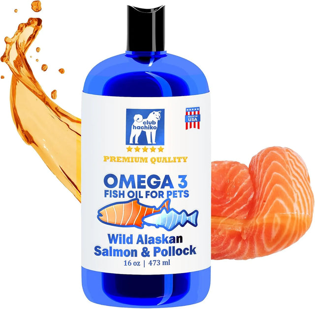 CLUB HACHIKO - Club Hachiko Salmon & Pollock Oil for Dogs & Cats 16 Fl.Oz. - The Red Vitamin MX - Aceite De Pescado Para Perros - {{ shop.shopifyCountryName }}