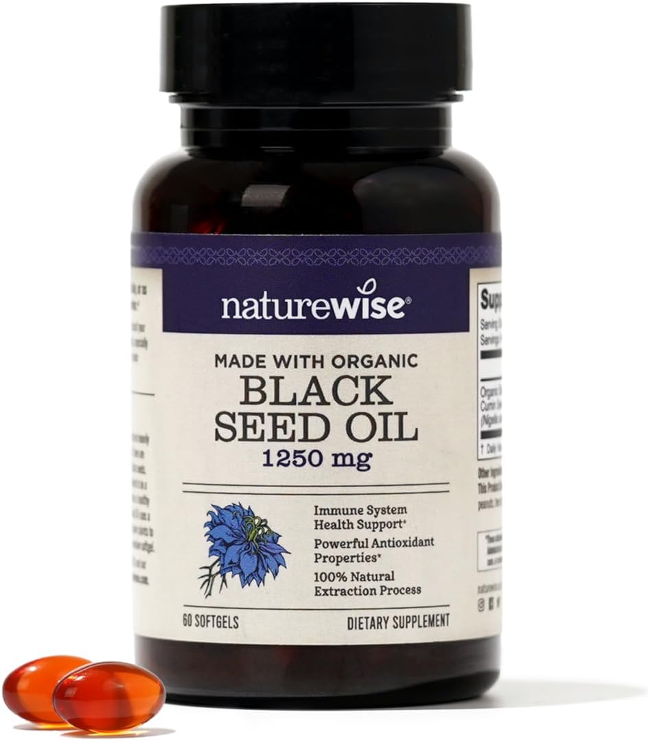 NatureWise Black Seed Oil 1250Mg. 60 Capsulas Blandas