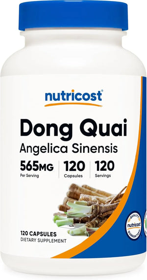 NUTRICOST - Nutricost Dong Quai 565Mg. 120 Capsulas - The Red Vitamin MX - Suplementos Alimenticios - {{ shop.shopifyCountryName }}