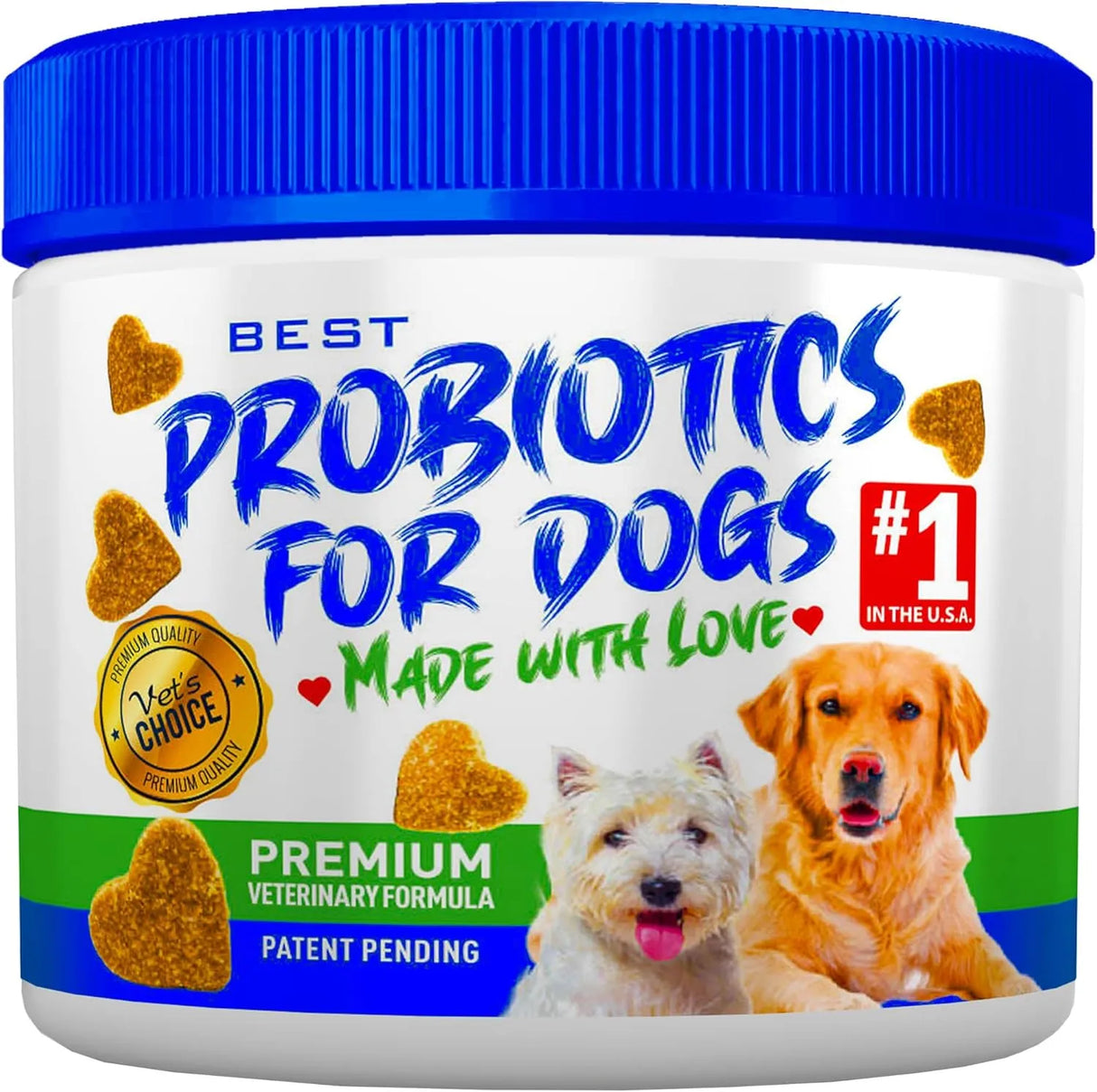 BEST PROBIOTICS FOR DOGS - BEST Probiotics for Dogs Digestive Health 30 Masticables - The Red Vitamin MX - Probióticos Para Perros - {{ shop.shopifyCountryName }}