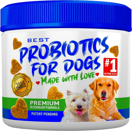 BEST PROBIOTICS FOR DOGS - BEST Probiotics for Dogs Digestive Health 30 Masticables - The Red Vitamin MX - Probióticos Para Perros - {{ shop.shopifyCountryName }}