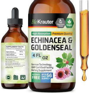 BIOKRAUTER - Bio Krauter Echinacea and Goldenseal Root Liquid Extract 4 Fl.Oz. - The Red Vitamin MX - Suplementos Alimenticios - {{ shop.shopifyCountryName }}