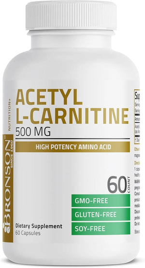 BRONSON - Bronson Acetyl L-Carnitine 500Mg. 60 Capsulas - The Red Vitamin MX - Suplementos Alimenticios - {{ shop.shopifyCountryName }}