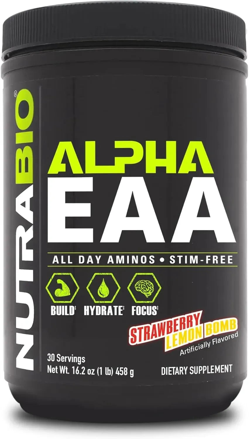 NUTRABIO - NutraBio Alpha EAA Hydration and Recovery Strawberry Lemon 458Gr. - The Red Vitamin MX - Suplementos Alimenticios - {{ shop.shopifyCountryName }}