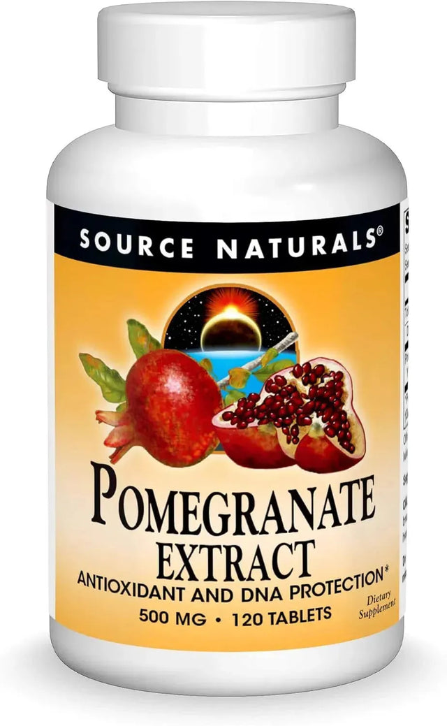 SOURCE NATURALS - Source Naturals Pomegranate Extract 500Mg. 120 Tabletas - The Red Vitamin MX - Suplementos Alimenticios - {{ shop.shopifyCountryName }}