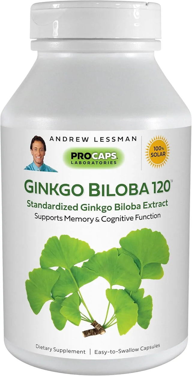 ANDREW LESSMAN - ANDREW LESSMAN Ginkgo Biloba 120Mg. 60 Capsulas - The Red Vitamin MX - Suplementos Alimenticios - {{ shop.shopifyCountryName }}