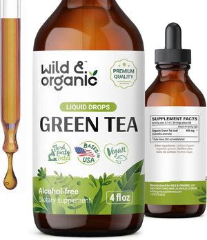 WILD & ORGANIC - Wild & Organic Green Tea Extract Liquid Drops 4 Fl.Oz. - The Red Vitamin MX - Suplementos Alimenticios - {{ shop.shopifyCountryName }}