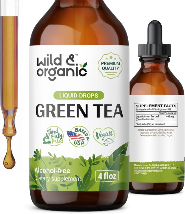 WILD & ORGANIC - Wild & Organic Green Tea Extract Liquid Drops 4 Fl.Oz. - The Red Vitamin MX - Suplementos Alimenticios - {{ shop.shopifyCountryName }}