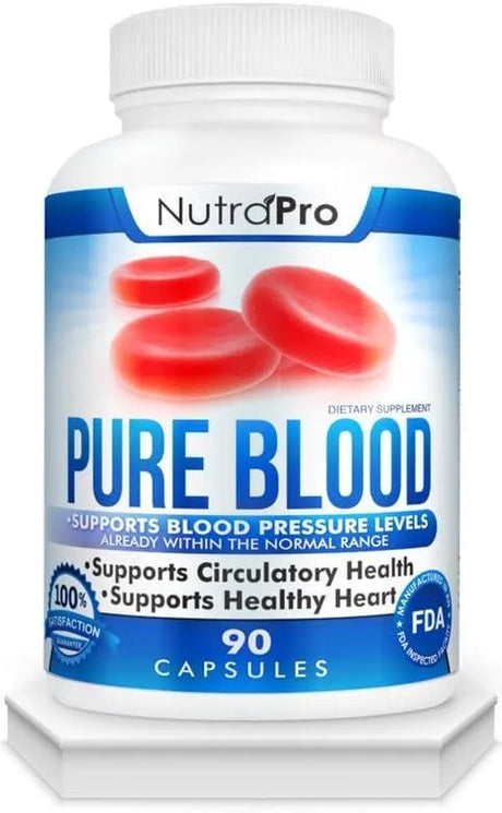 NUTRAPRO - NutraPro Blood Pressure Pure Blood 90 Capsulas - The Red Vitamin MX - Suplementos Alimenticios - {{ shop.shopifyCountryName }}