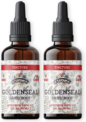 FLORIDA HERBS - Florida Herbs Goldenseal Root Tincture 2 Fl.Oz. 2 Pack - The Red Vitamin MX - Suplementos Alimenticios - {{ shop.shopifyCountryName }}