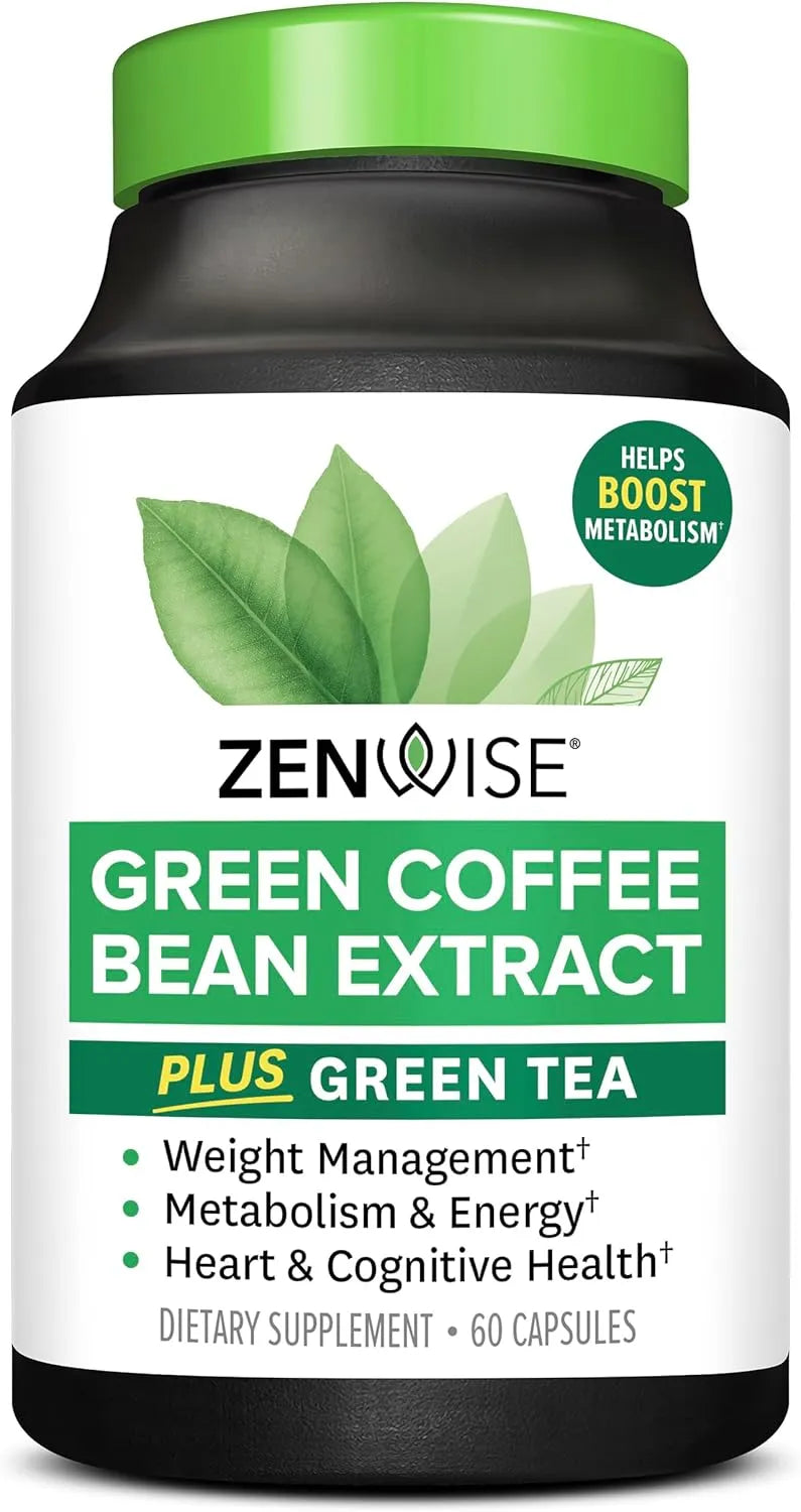 ZENWISE HEALTH - Zenwise Health Green Tea Extract with Green Coffee Bean Extract 60 Capsulas - The Red Vitamin MX - Suplementos Alimenticios - {{ shop.shopifyCountryName }}