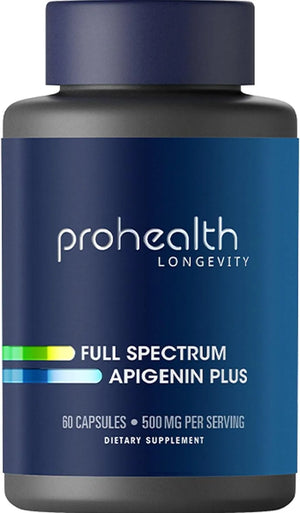 PRO HEALTH LONGEVITY - ProHealth Full Spectrum Apigenin 500Mg. 60 Capsulas - The Red Vitamin MX - Suplementos Alimenticios - {{ shop.shopifyCountryName }}