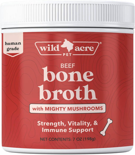 WILD ACRE - Wild Acre Premium Beef Bone Broth for Dogs 198Gr. - The Red Vitamin MX - Suplementos Herbales Para Perros - {{ shop.shopifyCountryName }}