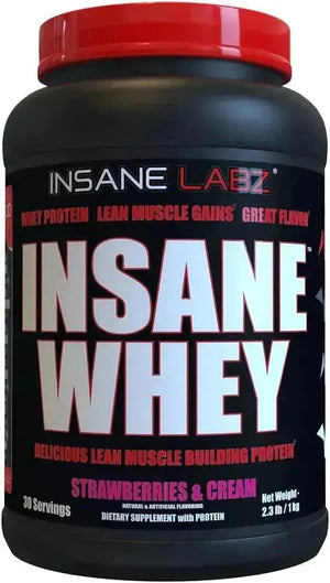 INSANE LABZ - Insane Labz Insane Whey 100% Muscle Building Whey Protein 30 Servicios Strawberries & Cream 1 Kg. - The Red Vitamin MX - Suplementos Alimenticios - {{ shop.shopifyCountryName }}