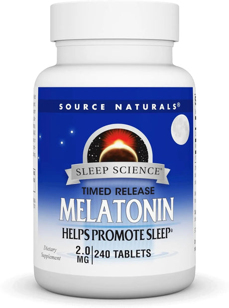 SOURCE NATURALS - Source Naturals Time Released Melatonin 2Mg. 240 Tabletas - The Red Vitamin MX - Suplementos Alimenticios - {{ shop.shopifyCountryName }}